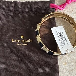 Kate Spade Gold and Navy Bangle Bracelet
